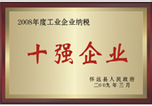 2008年工業企業納稅十強